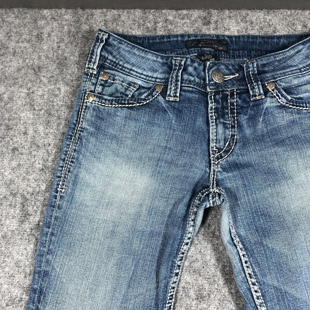 Silver Jeans Co Suki Surplus Bootcut Jeans Womens 27x32 Medium Wash Stretch - Picture 3 of 16
